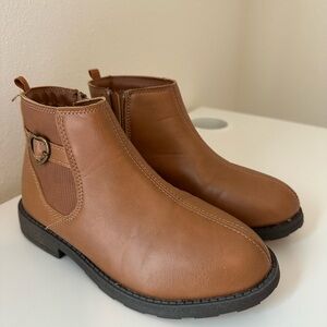 Brown Kids Ankle Boots